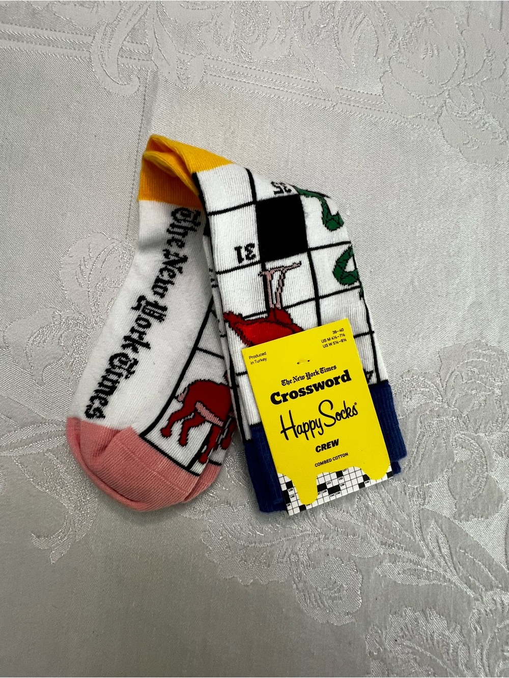 Happy Socks Crossword Crew Socks NY Times New